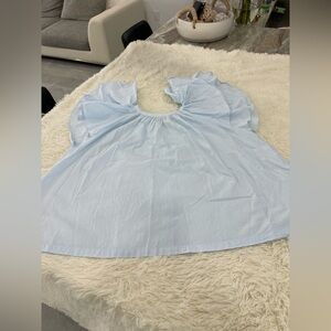 Pinch Sky Blue Gathered Top